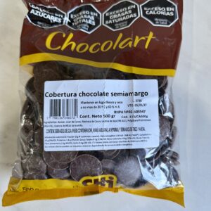 Chocolate Cobertura Semiamargo x 500gr